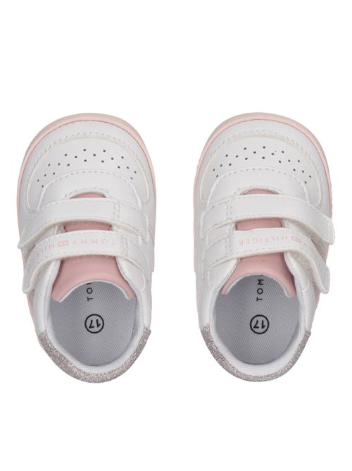 Sneakers bianca e rosa TOMMY HILFIGER | 33721BIANCO ROSA